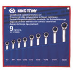 SPANNER SET RATCHET TYPE  DOUBLE RING 6-24MM 9PC