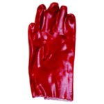 PVC RED Glove Open Cuff 35cm