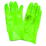 Lime Green PVC Glove 35cm Reinforced