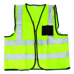 Premium Lime Reflective Vest with Zip & ID