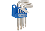 TORX L KEY SET 9PC TAMPER PROOF T10-T50 STANDARD LENGTH