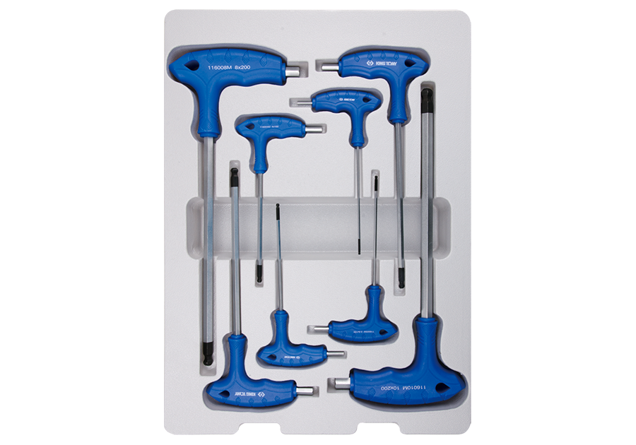 ALLEN KEY SET 8PC L HANDLE BALL POINT 2-10MM