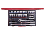 SOCKET SET 34PC 1/2" 8-32MM 12P