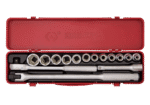 SOCKET SET 15PC 1/2" 8-27MM 6P