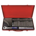 SOCKET AND BITS SET TORX - HEX - SPLINE 3/8" 69PC