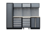 GARAGE STORAGE CABINETS SET BLACK + GREY