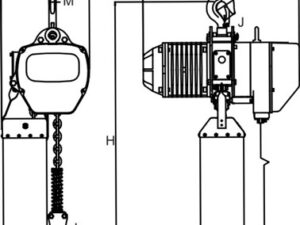 ELECTRICAL CHAIN HOIST 2T X 3M 380V 50HZ - Image 2