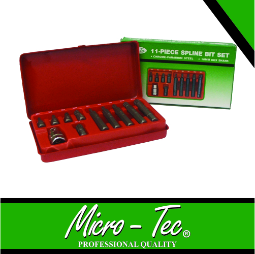 BIT SET SPLINE ST/LS 11PC