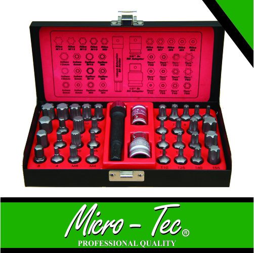 BIT SET HEX 10MM 37PC