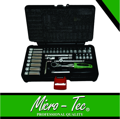 SOCKET SET 1/4" STANDARD & LONG SERIES 4-14MM