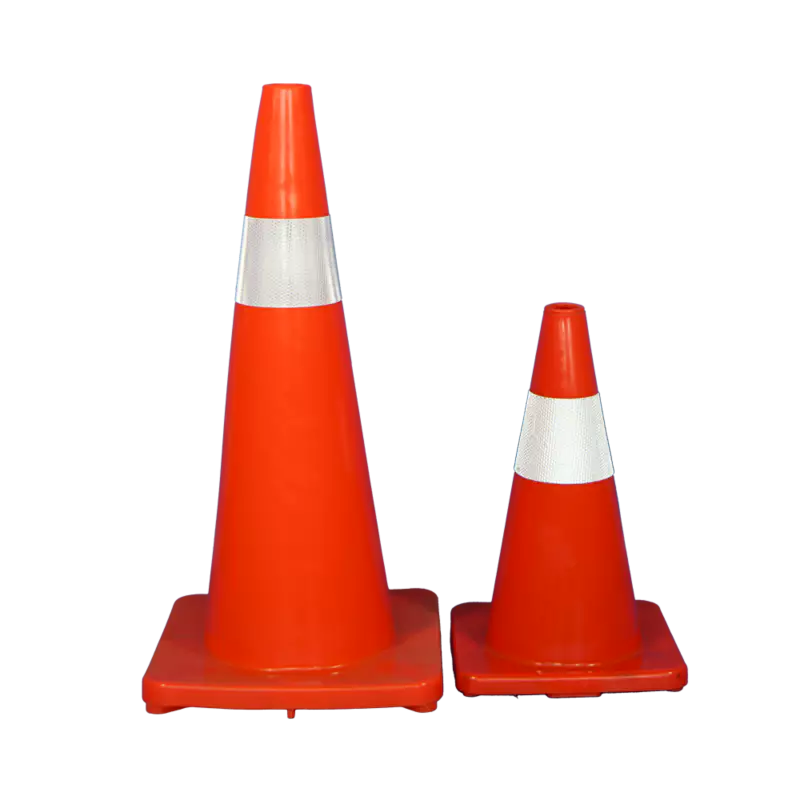 Soft Orange PVC Traffic Cone with reflective tape 700mm Ace Hardware