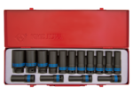 K.T SOCKET SET DEEP IMP 1/2" 10-32MM 15PC