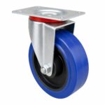 WHEEL CASTOR SWIVEL 200MM BLUE