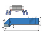 Brazed Tipped Turning Tool 16x16x110mm ISO6