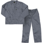 PPE WORKSUIT ACID RESISTANT GREY S40 ELAST