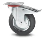 WHEEL CASTOR BRAKE SWIVEL 100MM BLACK