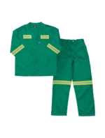 PPE WORKSUIT POLY GREEN S42 REFLECTIVE