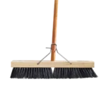 BROOM PLATFORM 18" HARD WOODEN HANDLE -LC